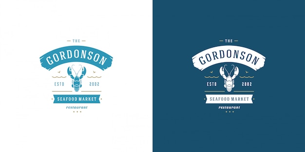 Premium Vector | Seafood logo or sign fish market and ...