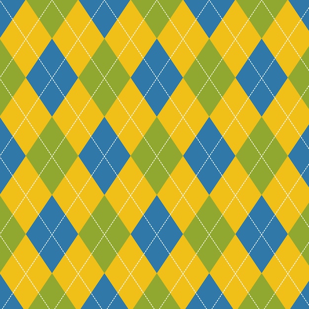 Seamless argyle pattern Premium Vector