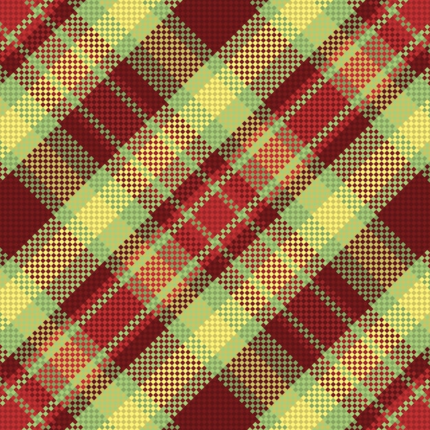 Premium Vector Seamless christmas checkered pattern background