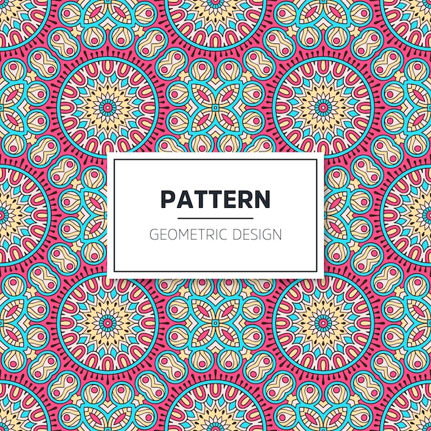 Free Vector | Seamless colored mandala pattern