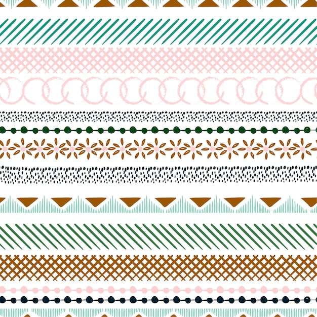 Premium Vector | Seamless colorful pattern with geometric shapes
