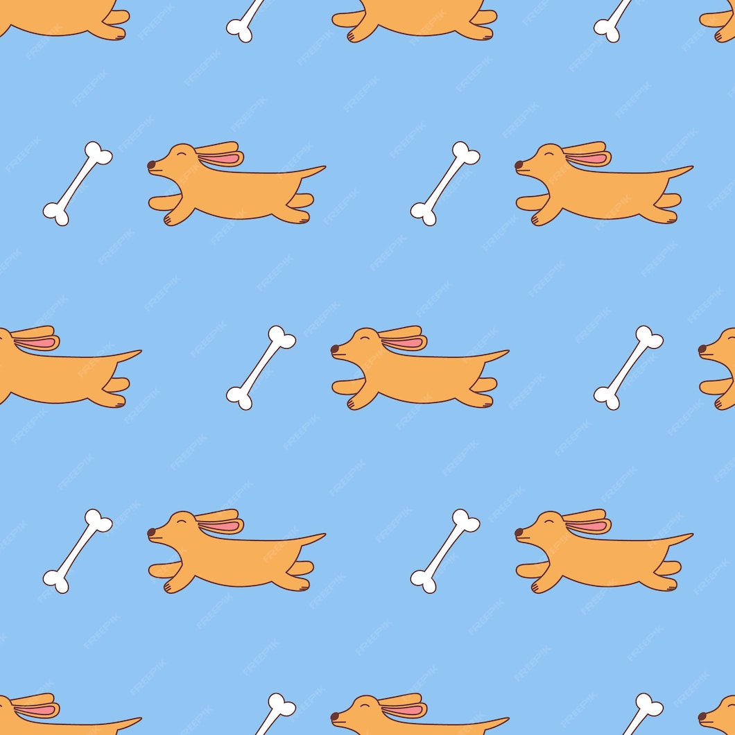 Premium Vector | Seamless dog and bone pattern background. vector ...