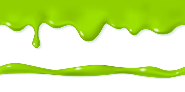 Premium Vector | Seamless dripping slime pattern. repeatable oozing