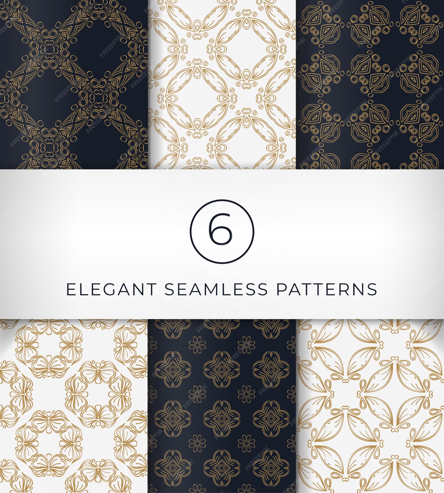 Premium Vector Seamless elegant patterns