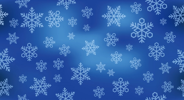シームレスなお祝い雪背景イラスト プレミアムベクター