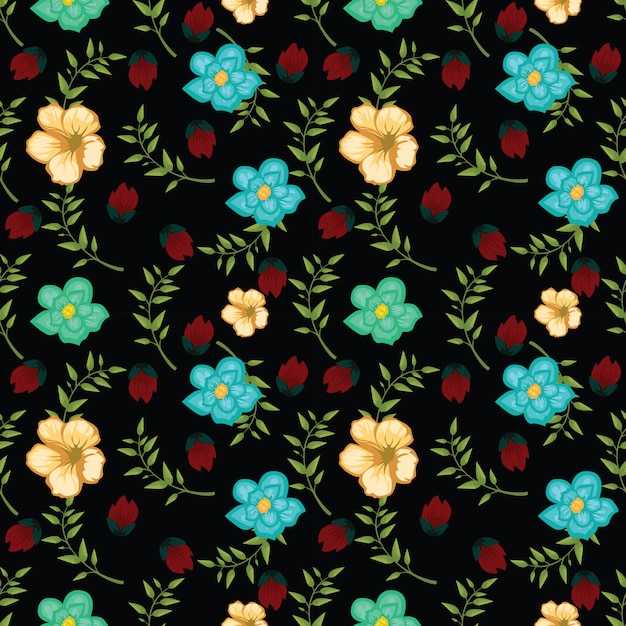 Download Premium Vector | Seamless floral pattern in vector