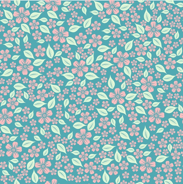 Seamless flower background | Premium Vector