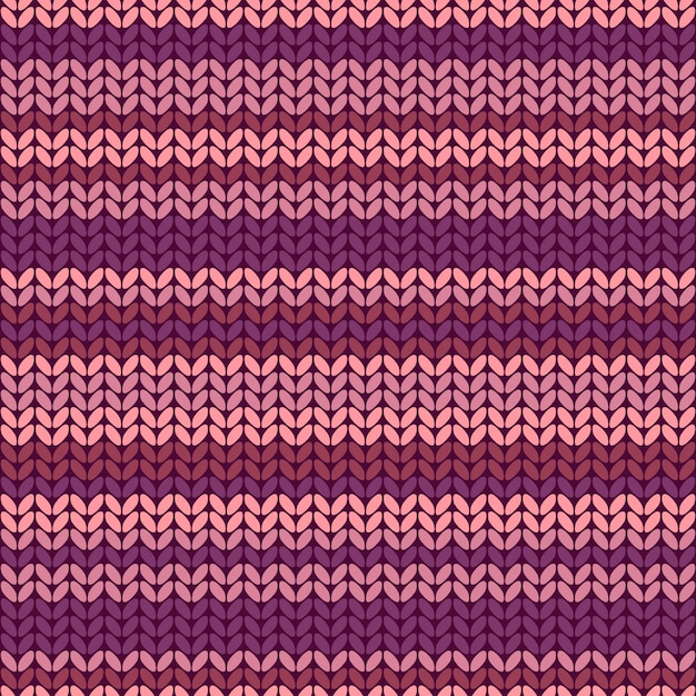 Premium Vector Seamless knit pattern. knitted texture.