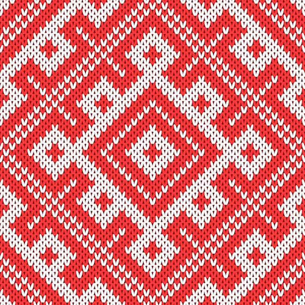 Seamless knitting pattern.based on traditional russian ...