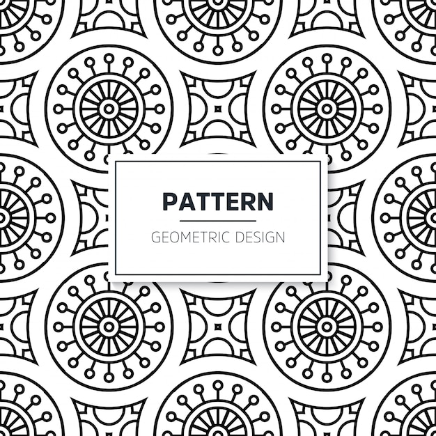 Download Free Vector Seamless Mandala Pattern