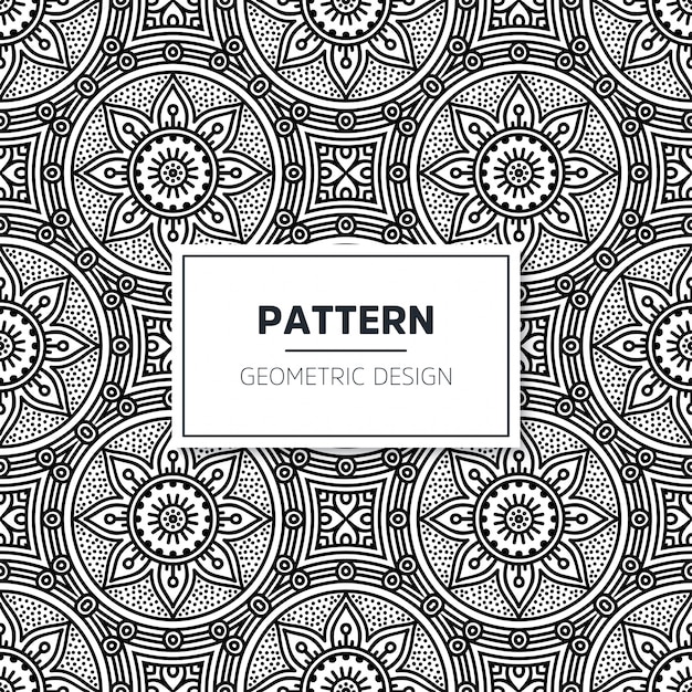 Download Seamless mandala pattern | Free Vector