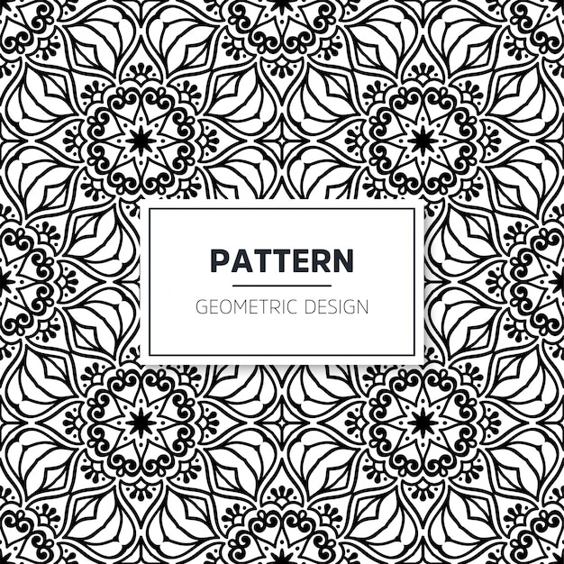 Download Seamless mandala pattern | Free Vector