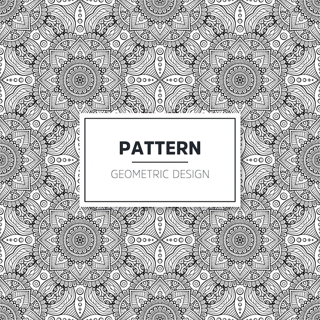 Download Seamless mandala pattern | Free Vector