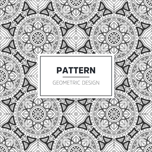 Download Seamless mandala pattern | Free Vector