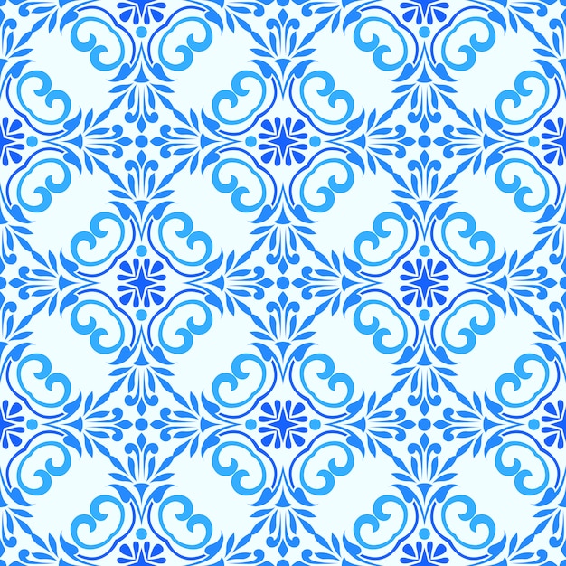 Premium Vector Seamless Ornament Flower Pattern