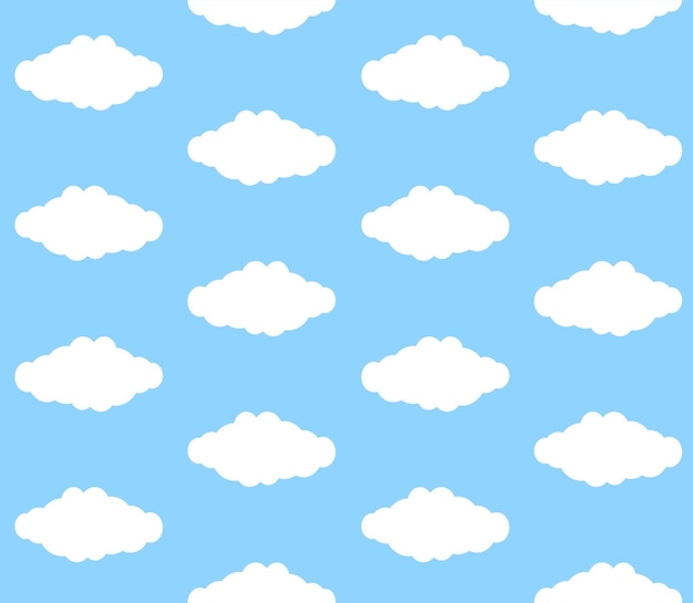 Premium Vector | Seamless pattern of clouds