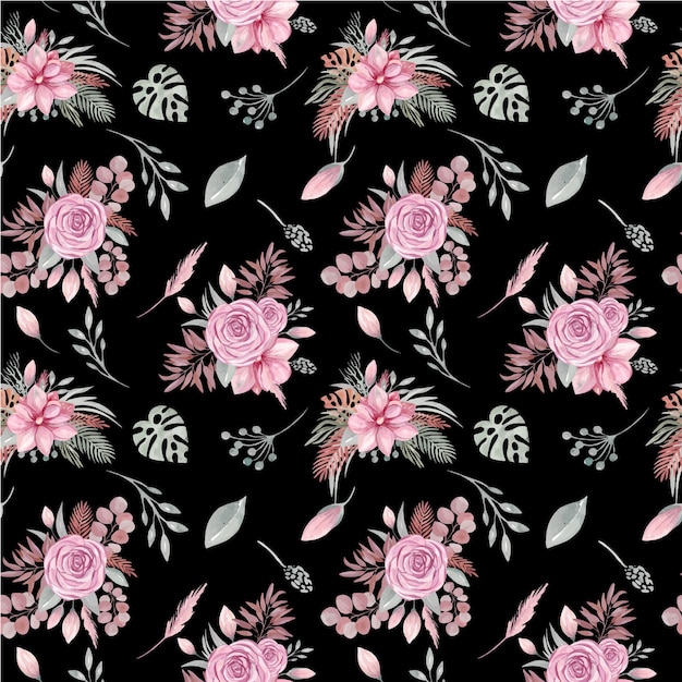 Featured image of post Floral Pattern Floral Boho Background : A fantastic tropical design that literally pops off the soft chocolate brown background.
