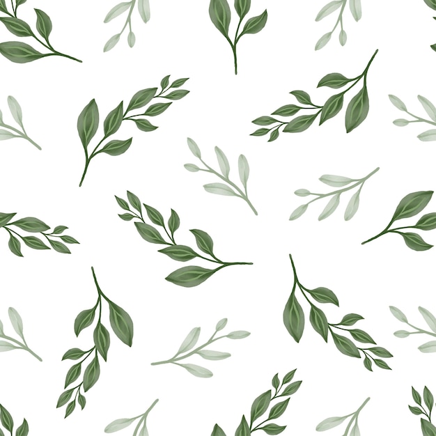 Premium Vector | Seamless pattern of green leaf for fabric and ...