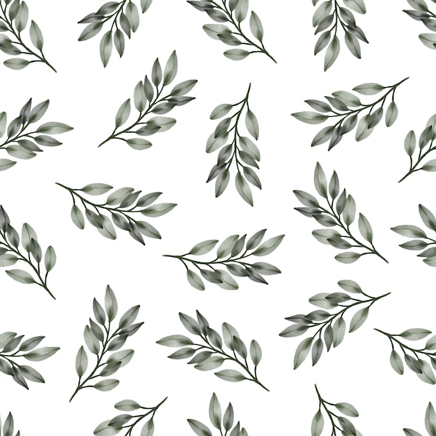 Premium Vector | Seamless pattern of green leaves for fabric and ...