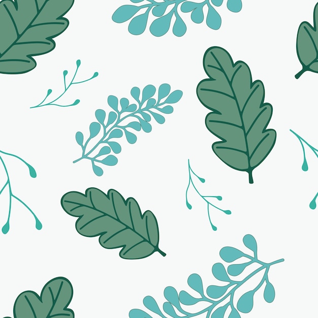 Seamless pattern leaf | Premium Vector