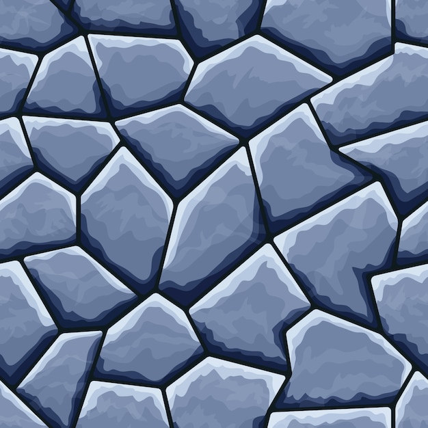 Premium Vector Seamless Pattern Of Stonewall Texture