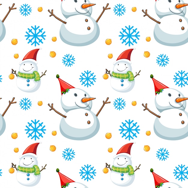 Download Seamless pattern tile cartoon with christmas theme ...