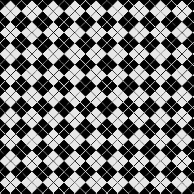シームレスパターンタイル モダンなスタイリッシュな黒と白のテクスチャの抽象的な壁紙 プレミアムベクター