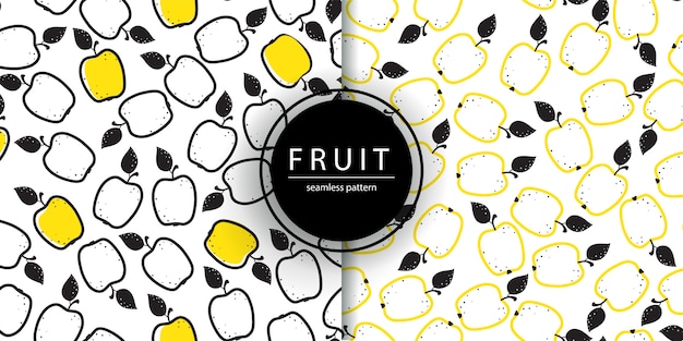 Download Free Seamless Pattern With Apples In Doodle Style Fruit Wallpaper Use our free logo maker to create a logo and build your brand. Put your logo on business cards, promotional products, or your website for brand visibility.
