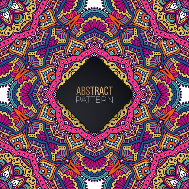 Seamless pattern with mandala Free Vector