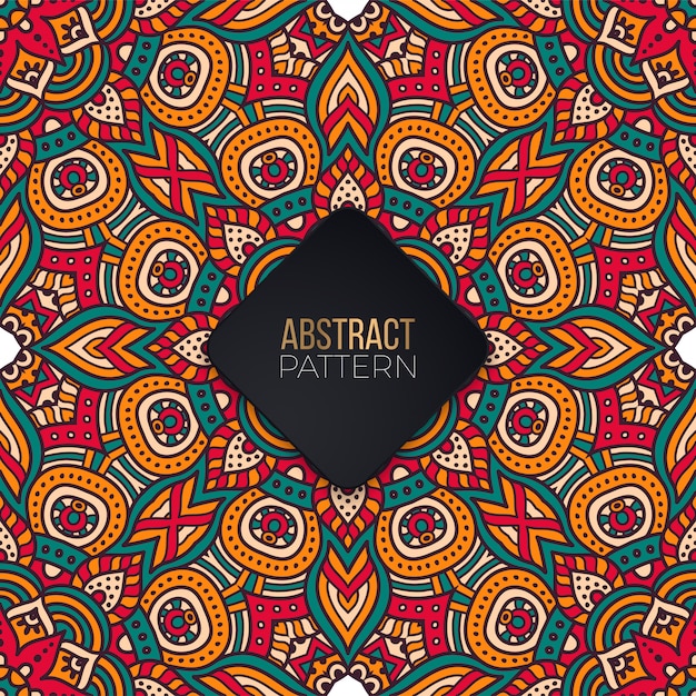 Seamless pattern with mandala Free Vector