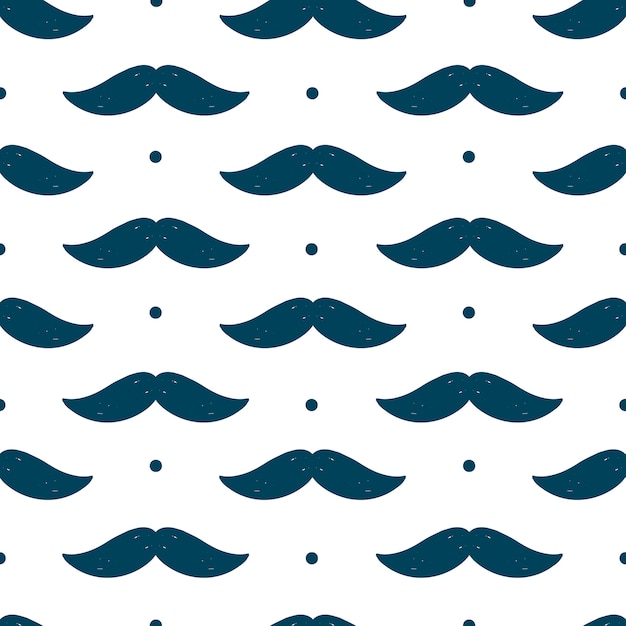 Premium Vector Seamless Pattern With Moustache For Father S Day