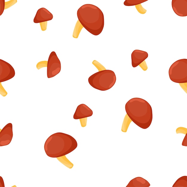 Premium Vector Seamless Pattern With A Mushroom Autumn Nature Vector Illustration Of A Cartoon 3270