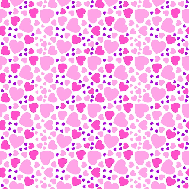 Premium Vector Seamless Pattern With Pink Hearts 9574