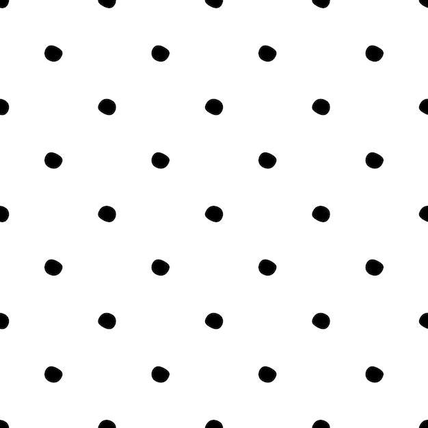 Premium Vector | Seamless pattern with polka dot on white background.