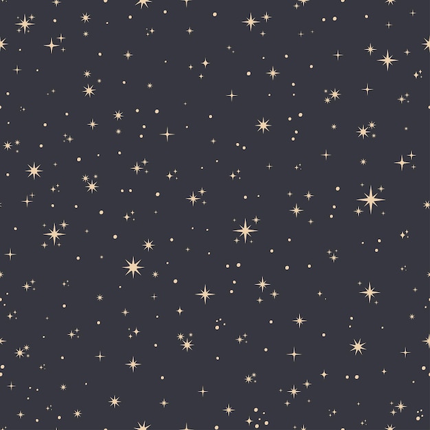 Premium Vector | Seamless pattern with stars and grey background