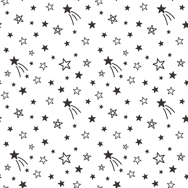 Premium Vector | Seamless pattern with stars