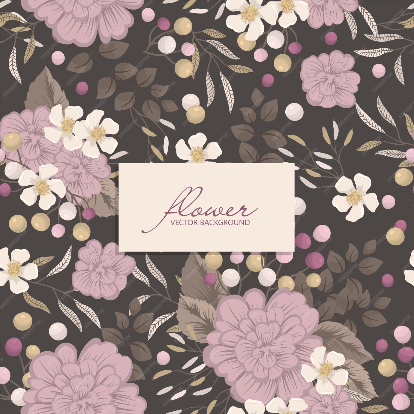 Free Vector | Seamless pattern with wild flowers