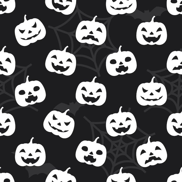 seamless pumpkin silhouette vector pattern vector premium download pumpkin silhouette vector