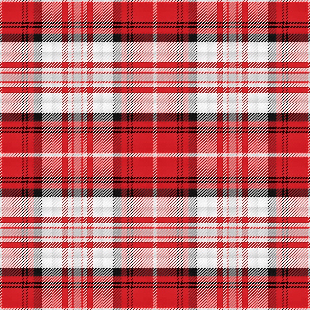 Premium Vector Seamless Red Pattern Scottish Tartan