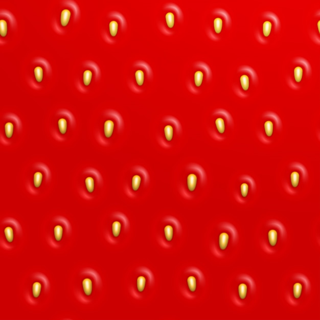 Premium Vector Seamless Strawberry Texture 