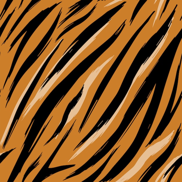 Premium Vector | Seamless texture tiger skins. pattern.