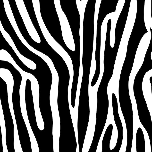 Premium Vector | Seamless tiling animal print zebra, vector illustration