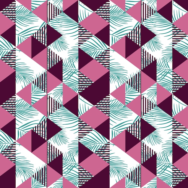 Premium Vector | Seamless triangle pattern of hipster abstract