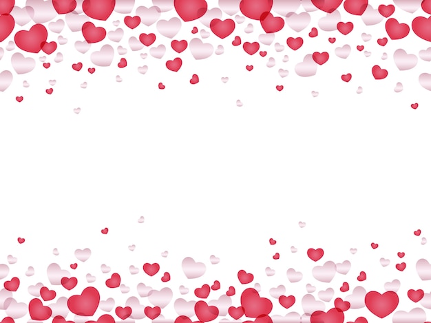 Premium Vector | Seamless vector background for valentine's day