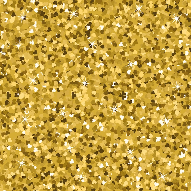 Seamless yellow gold glitter texture. | Premium Vector