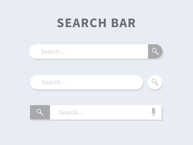 Premium Vector | Search bar design element search bar for website and ...