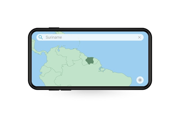 premium-vector-searching-map-of-suriname-in-smartphone-map