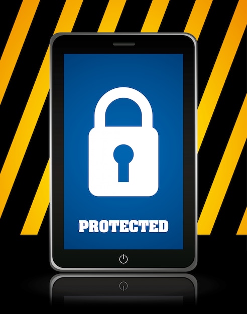 Security graphic design vector illustration Free Vector