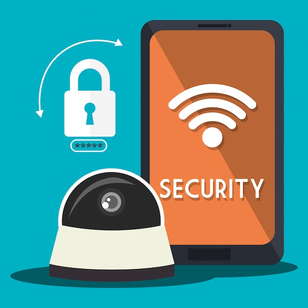 Security system and technologies Free Vector