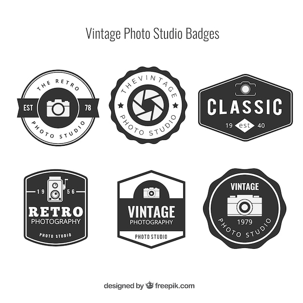 Download Free Selection Of Six Vintage Logos For Photography Free Vector Use our free logo maker to create a logo and build your brand. Put your logo on business cards, promotional products, or your website for brand visibility.